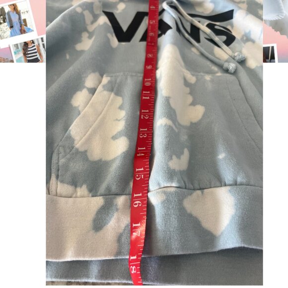 Vans Oxide Cloud Tie-Dye Crop Pullover Hoodie Sweatshirt Size S - Picture 8 of 10